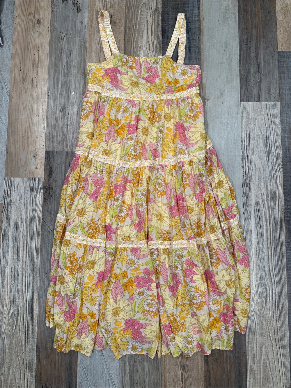 American Eagle Outfitters vintage Floral Tiered Maxi Dress